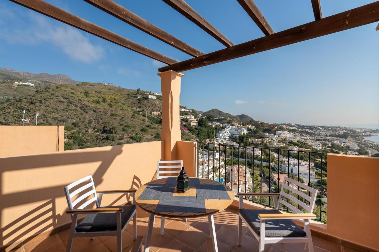 Chalet Con Vistas Al Mar Y Piscina Mojacar Exterior photo